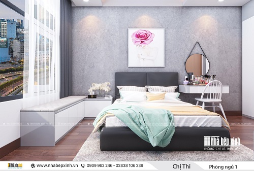 Phòng ngủ hiện đại căn Duplex 97m2 Emerald Celadon City